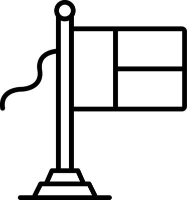 Madagascar Flag Line Icon