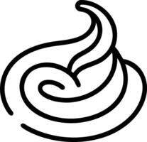 Abstract cocoa powder forming a swirling pattern with Rich Velvety text vector
