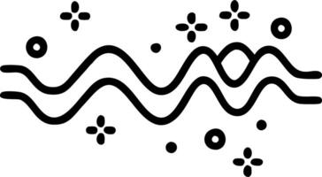 Abstract digital waves with bokeh vector