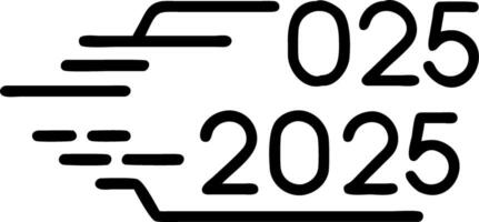 Abstract Light Trails Calendar vector