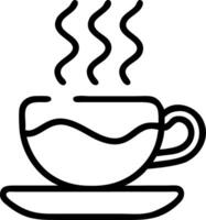 Abstract tea steam forming a calming wave with Calm Cozy text vector