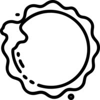Abstract wine stain forming a circular pattern with Bold Smooth text vector