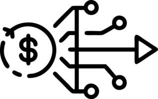 AI Automation with Budget Control Symbol vector