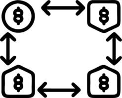AI Blockchain and Investment Frame vector
