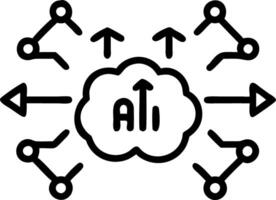 AI Brainwave and Financial Growth Frame vector