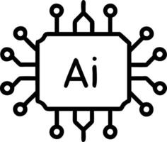 AI Circuit and Dollar Sign Frame vector