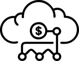 AI Cloud Computing with Financial Graph vector