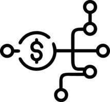 AI Fintech with Dollar Path vector