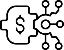 AI Machine Learning and Cost Efficiency vector