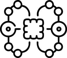 AI Neural Network and Budget Frame vector