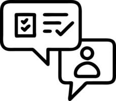 AI powered polling chatbot vector