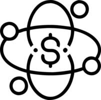 AI Quantum Computing and Dollar Sign vector
