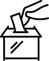 Antigravity voting booth with flying ballot curtain vector