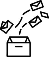 Ascending ballot drop box vector
