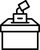 Ballot box as building block vector