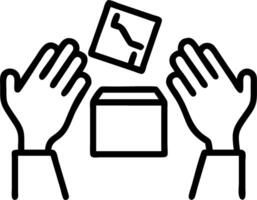 Ballot counting process in action vector