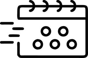 Blurred Circles Calendar vector