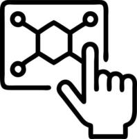 Blockchain voting system demonstration vector
