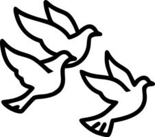 Blurred white doves in flight vector