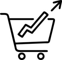 Bokeh abstract shopping cart arrow vector