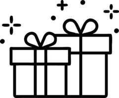 Bokeh abstract gift boxes vector