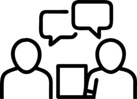Bokeh Abstract Group Discussing with Tablets vector