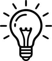 Bokeh Lightbulb Representing Innovation vector