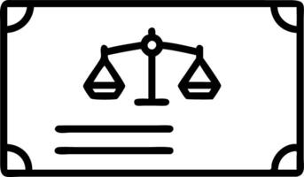 Border frame with balance scale and document for Compliance and copy space vector