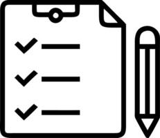 Border frame with checklist and pencil for Planning and copy space vector