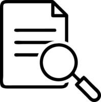 Border frame with magnifying glass and document for Review and copy space vector
