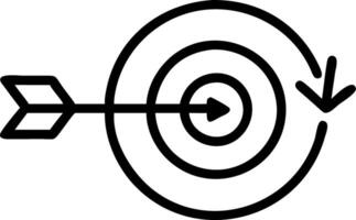 Border frame with target and arrow for Goals and copy space vector