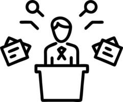 Candid debate prep frustration vector