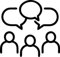 Candid Open Dialogue Session vector