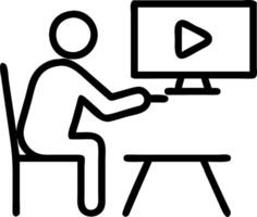 Candid shot of a content creator editing a on a digital workstation vector
