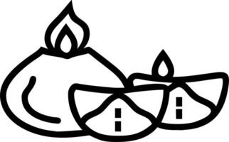 Candlelight and Pomegranate vector