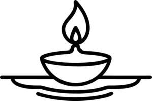 Candlelight Reflection on Water vector