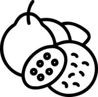 Close Up of Decorative Fruits vector