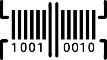 Close up of Barcode with Digital Data vector