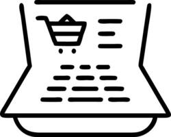 Close up of Holographic Shopping List vector