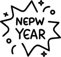Close Up of New Year Wishes vector