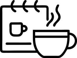 Coffee Break with Calendar vector