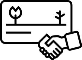 Credit Card with Holographic Handshake and Tree vector
