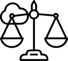 Democracy scales balancing data clouds vector