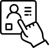 Digital age voter registration vector