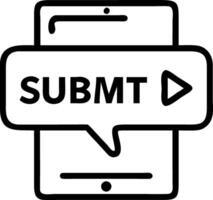 Digital device with online voting interface vector