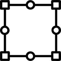Digital mesh border with data nodes and copy space vector