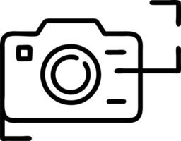 Digital camera with a holographic memory card icon floating vector