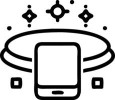 Digital assistant with holographic interface and copy space vector