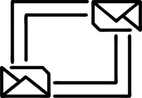 Envelope and document border frame with Campaign Management text and copy space vector