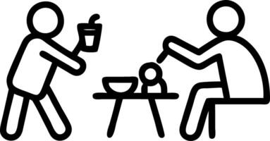 Family enjoying a picnic in the park with fresh lemonade vector